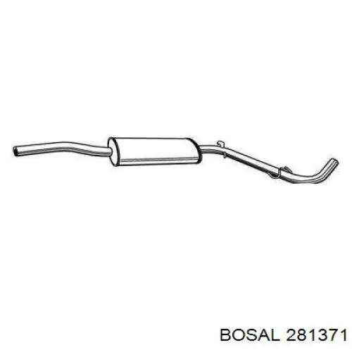 Купить 281371 Bosal Выхлоп центральный