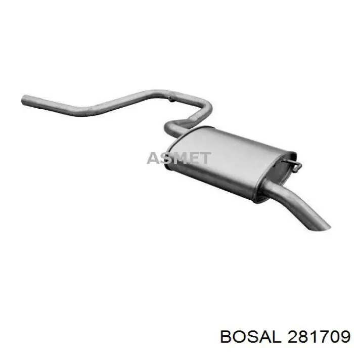 Глушитель задний 281709 Bosal