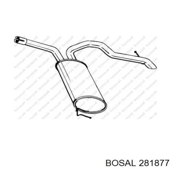 Глушитель, задняя часть 8660005673 Nissan