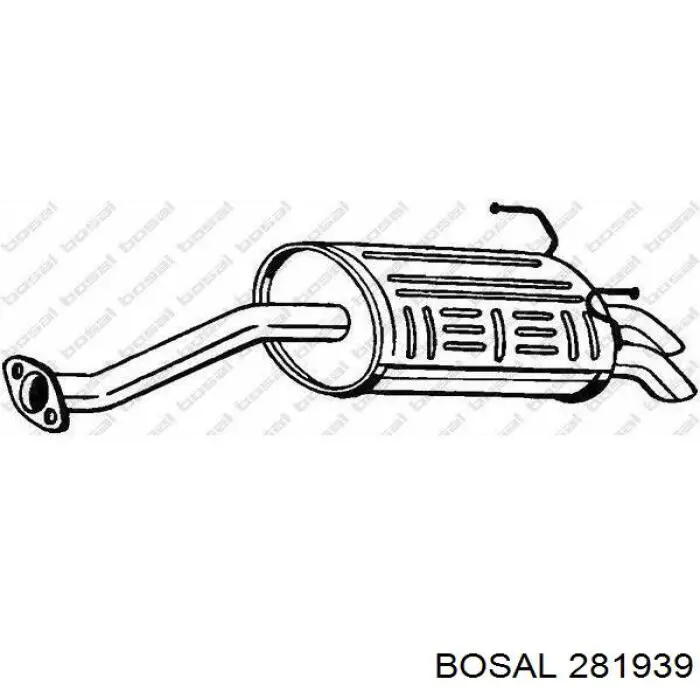 Центральная часть глушителя 281939 Bosal