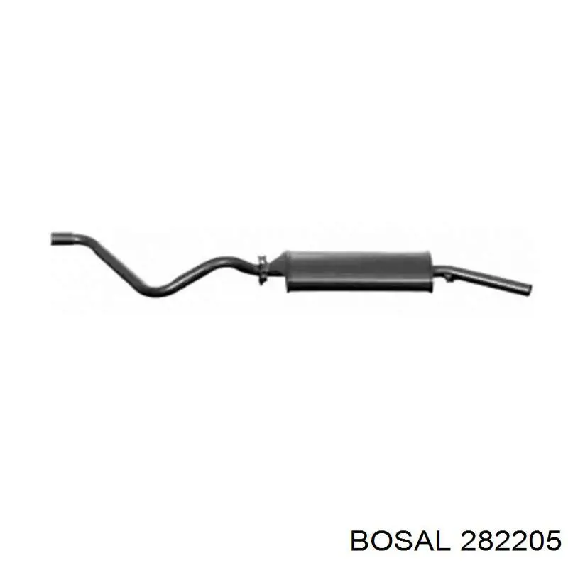 Глушитель, задняя часть BS282205 Bosal