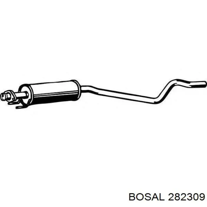 Глушитель, центральная часть Opel 90541766 цена, от 41.88 USD