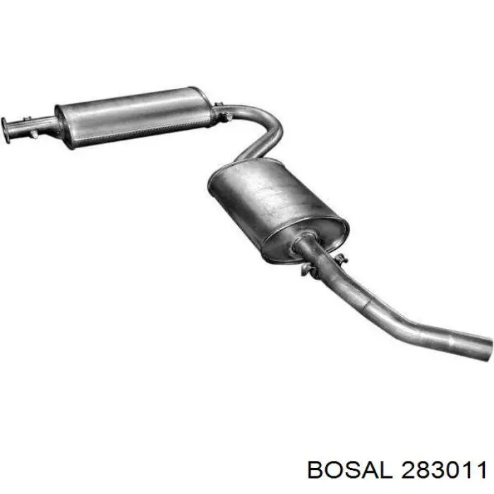 Глушитель, центральная и задняя часть Bosal 283011