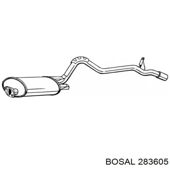 BS 283-605 Bosal глушитель, центральная часть