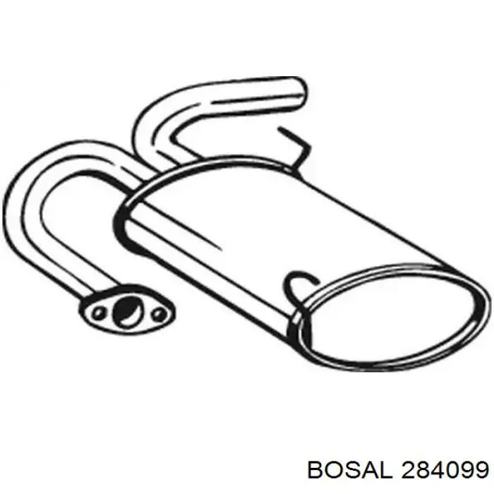 Средний глушитель Bosal 284099