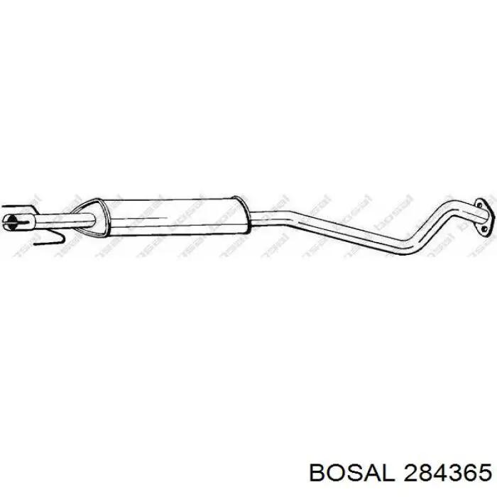 Глушитель, задняя часть на Opel Tigra A 