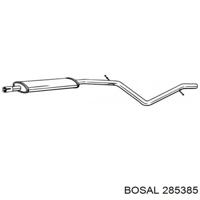 BS 285-385 Bosal глушитель, центральная часть