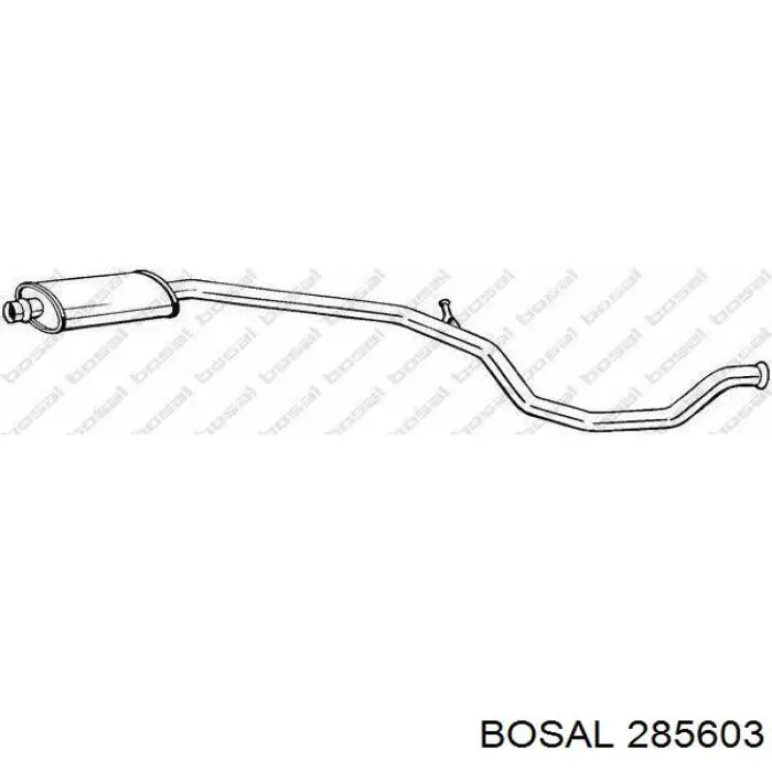 BS285603 Bosal глушитель, центральная часть