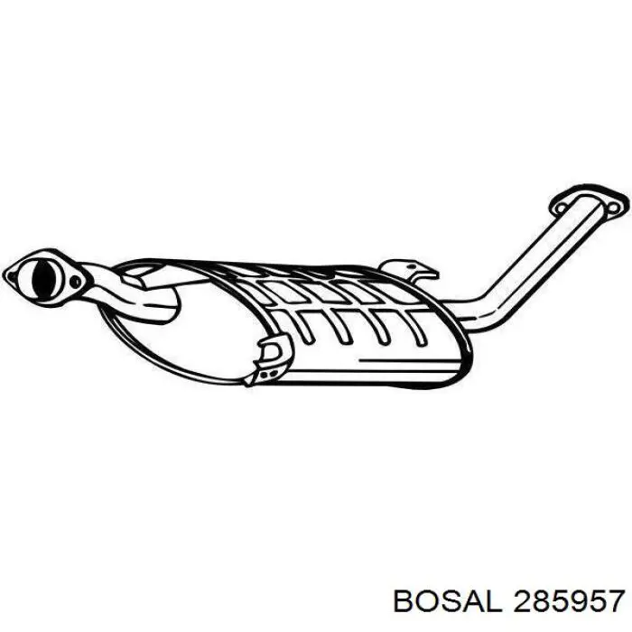 285957 Bosal глушитель, центральная часть