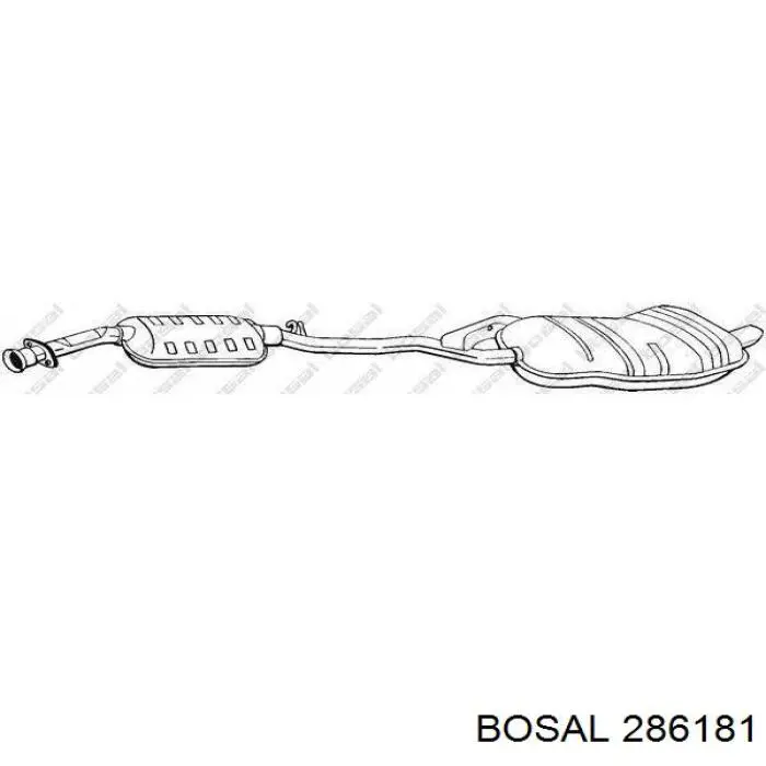 Глушитель задний 322 Polmostrow