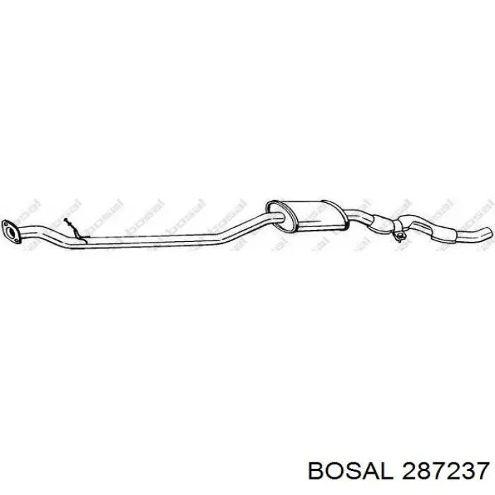 BS 287-237 Bosal глушитель, центральная часть