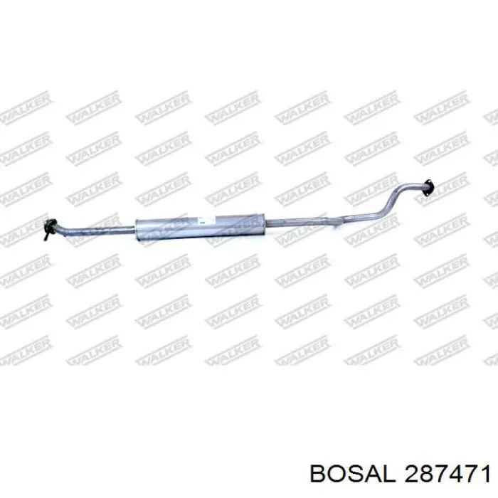 Silenciador del medio 287471 Bosal