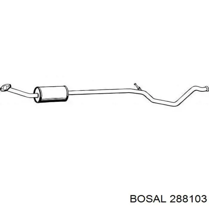 Центральная часть глушителя 288103 Bosal