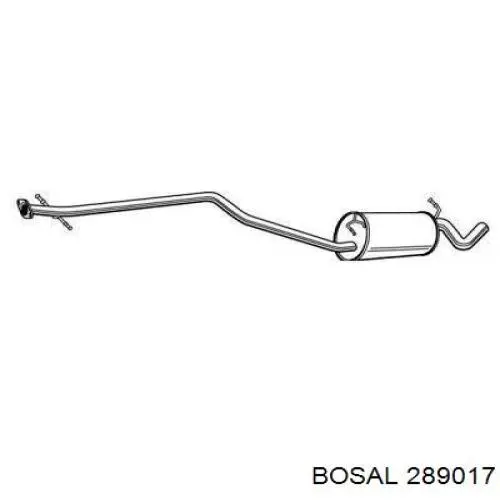 Глушитель, центральная часть Bosal 289017 цена, от 81.41 USD