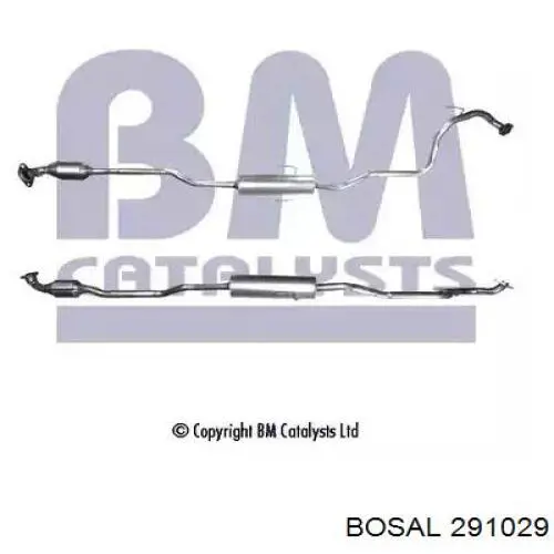 291-029 Bosal silenciador, parte traseira