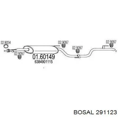 Глушитель, задняя часть FP3541G34 Polmostrow