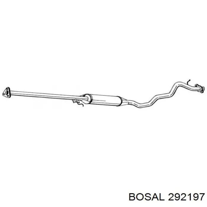 Глушитель, центральная часть Bosal 292197 цена, от 50.37 USD