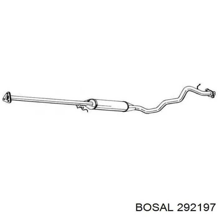 Купить 292197 Bosal Выхлоп центральный