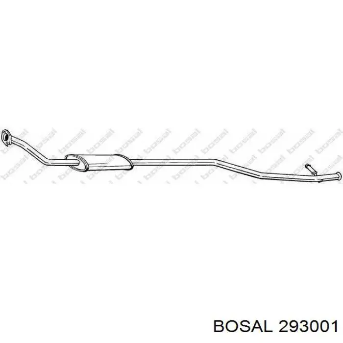 Центральная часть глушителя 1609203380 Peugeot/Citroen