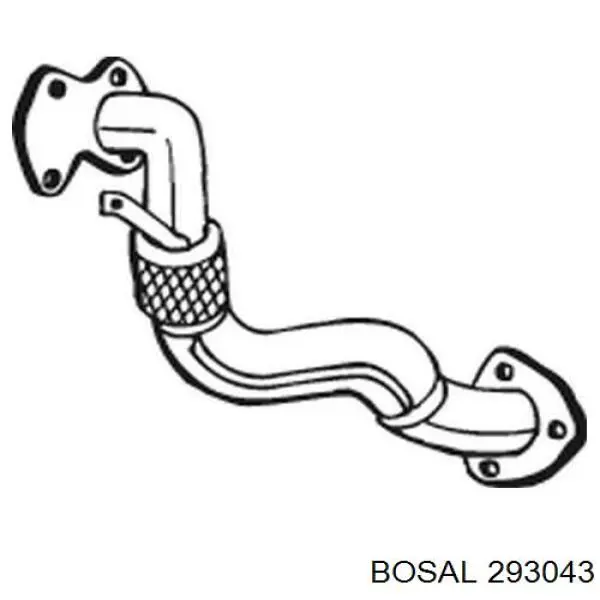 293043 Bosal Глушитель, передняя часть