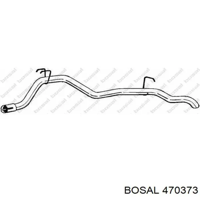 Глушитель, задняя часть 854694 Opel