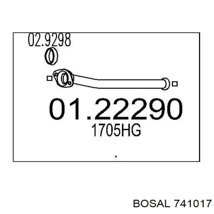 Приёмная труба 8671015512 Renault (RVI)