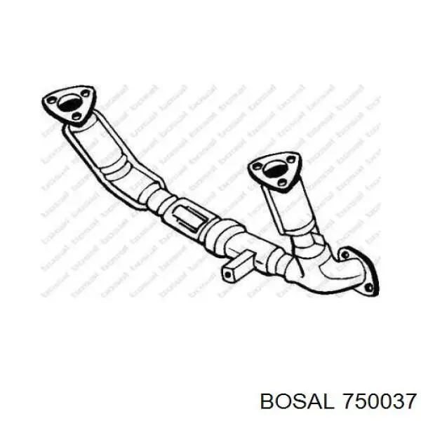 Приёмная труба 750037 Bosal