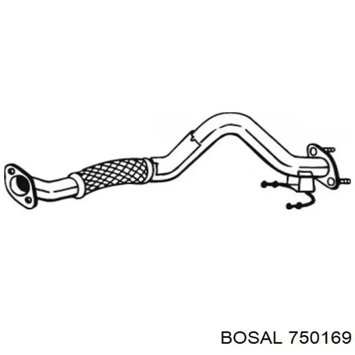 Глушитель, центральная часть BS750169 Bosal