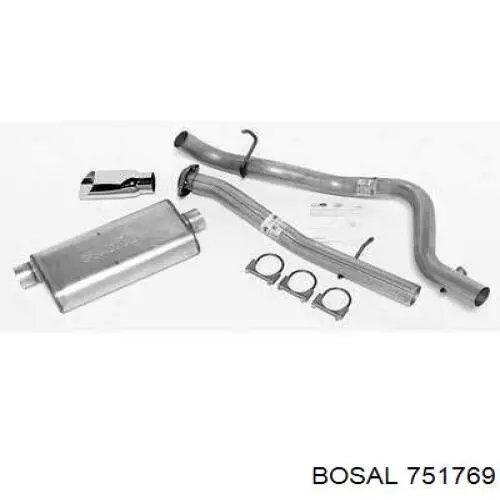 751769 Bosal Глушитель центральный