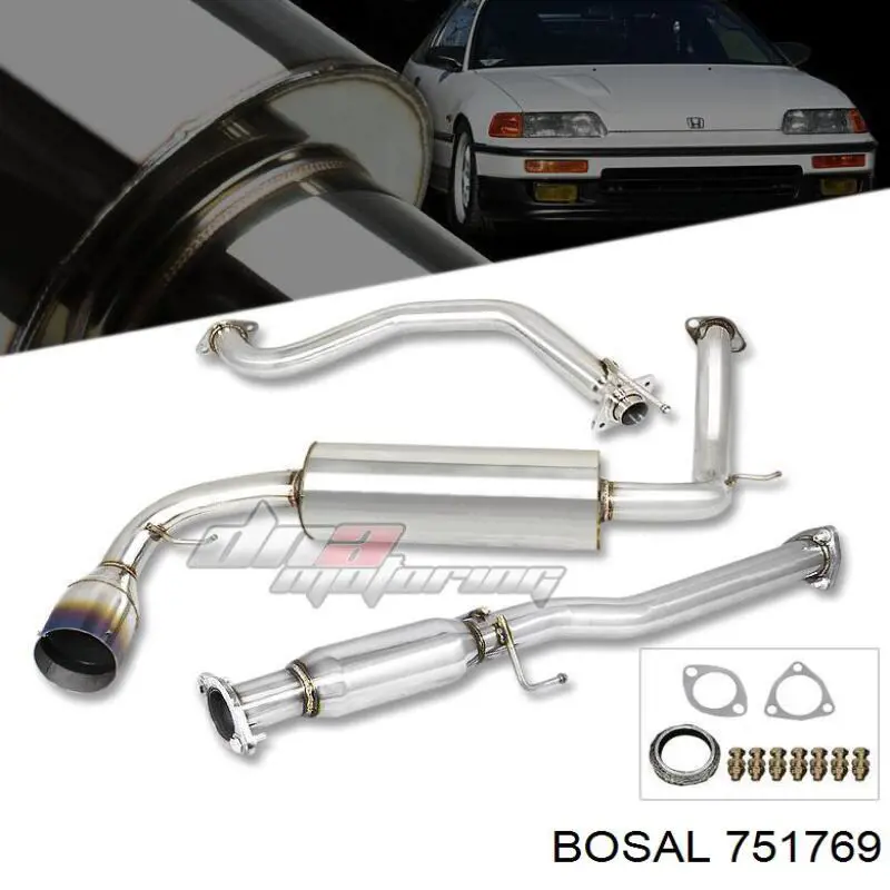 Глушитель, центральная часть Bosal 751769 цена, от 102.68 USD