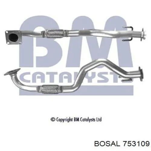 Приёмная труба 753109 Bosal