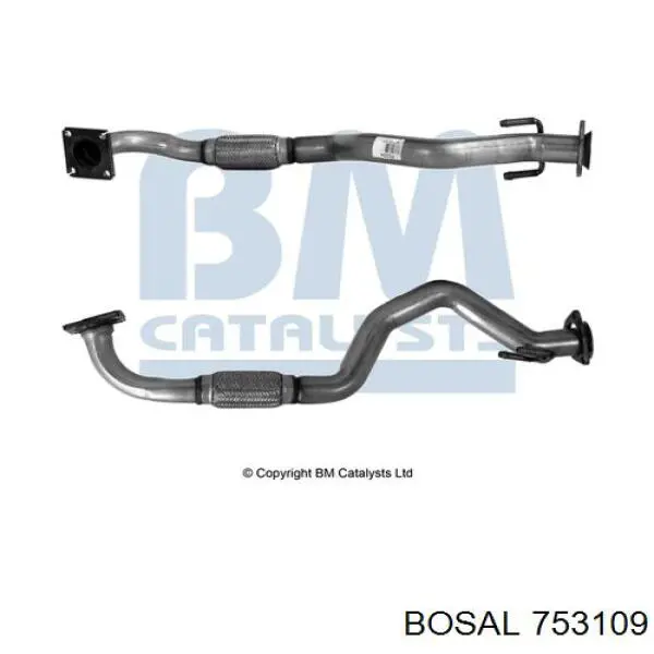 753109 Bosal Штаны глушителя передние
