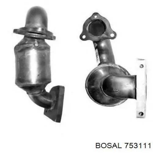 753111 Bosal Штаны глушителя передние