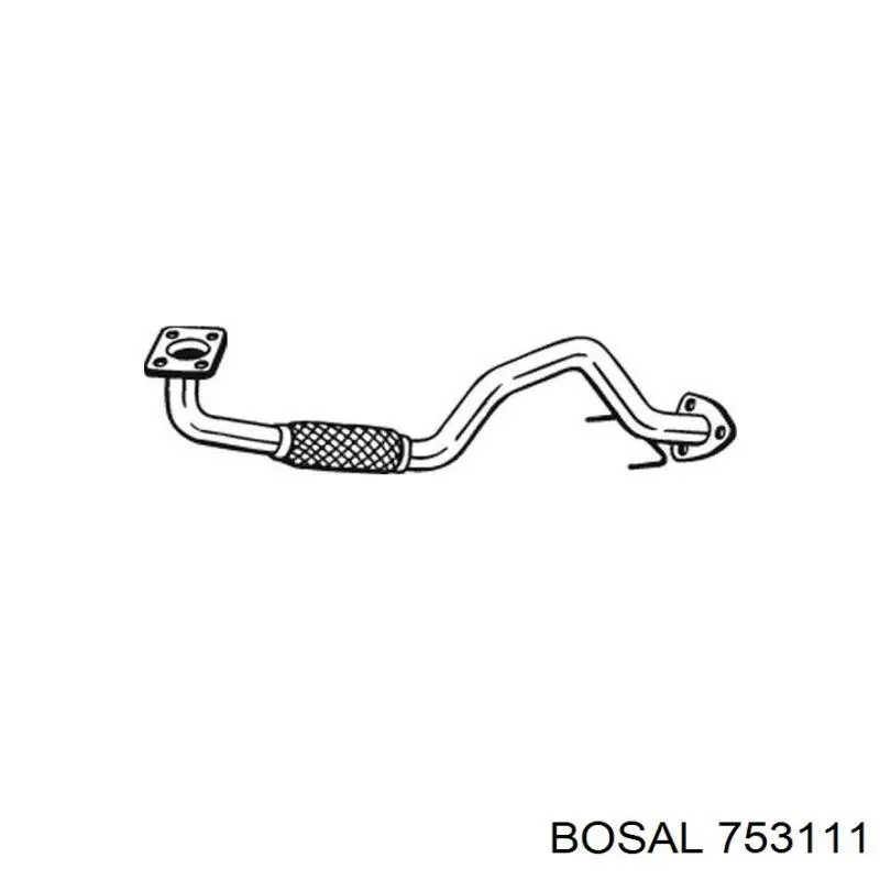 Труба приемная глушителя Bosal 753111