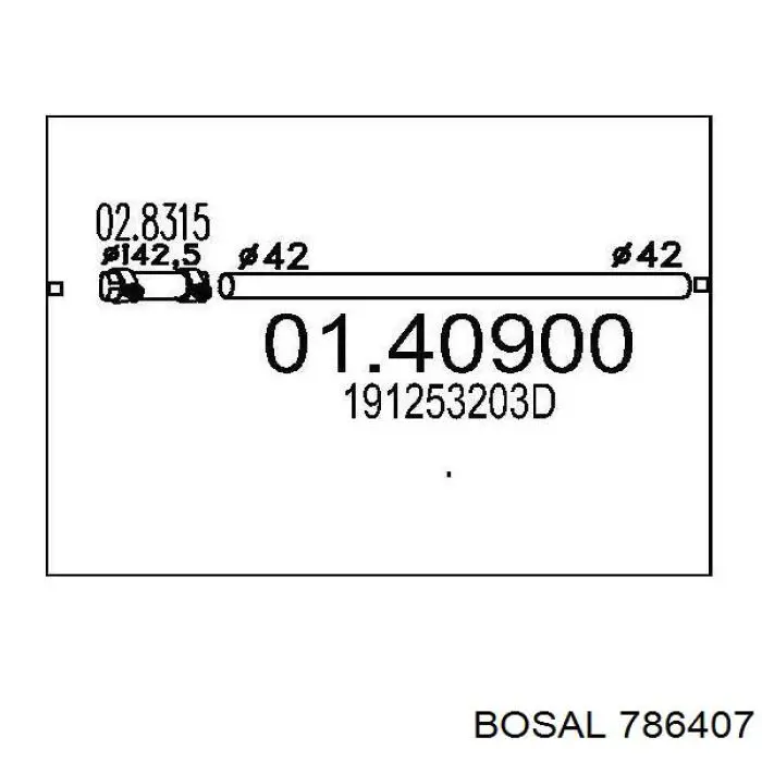 Передняя часть глушителя 30328 Edex