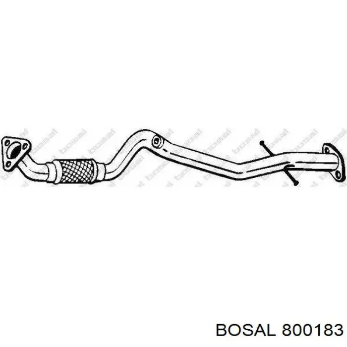 BS 800-183 Bosal труба приемная (штаны глушителя передняя)