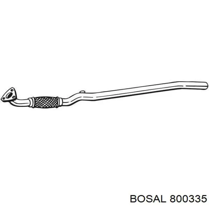 Труба приемная (штаны) глушителя передняя на Opel Corsa C 