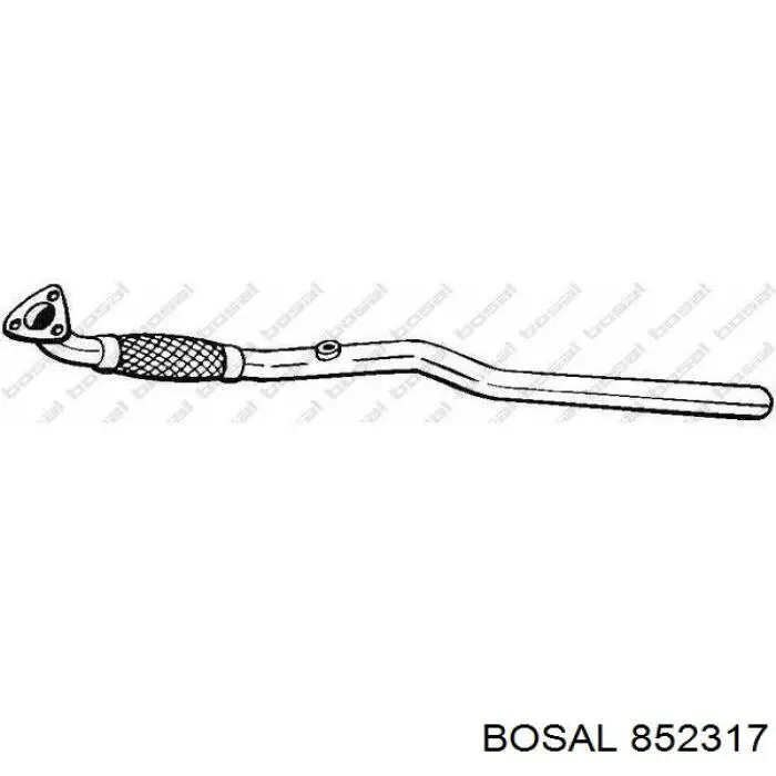 Глушитель, центральная часть 852317 Bosal