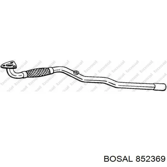 Глушитель, центральная часть 55558588 Opel