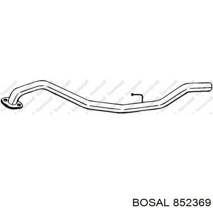 Средний глушитель Bosal 852369