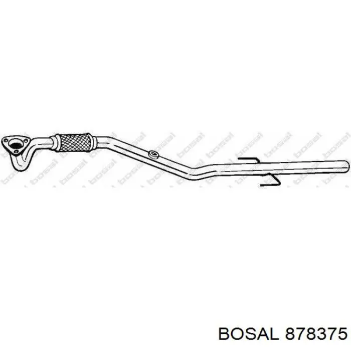 BS878375 Bosal труба приемная (штаны глушителя передняя)