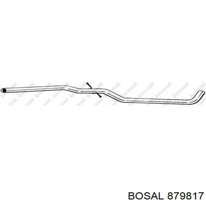 879-817 Bosal глушитель, центральная часть