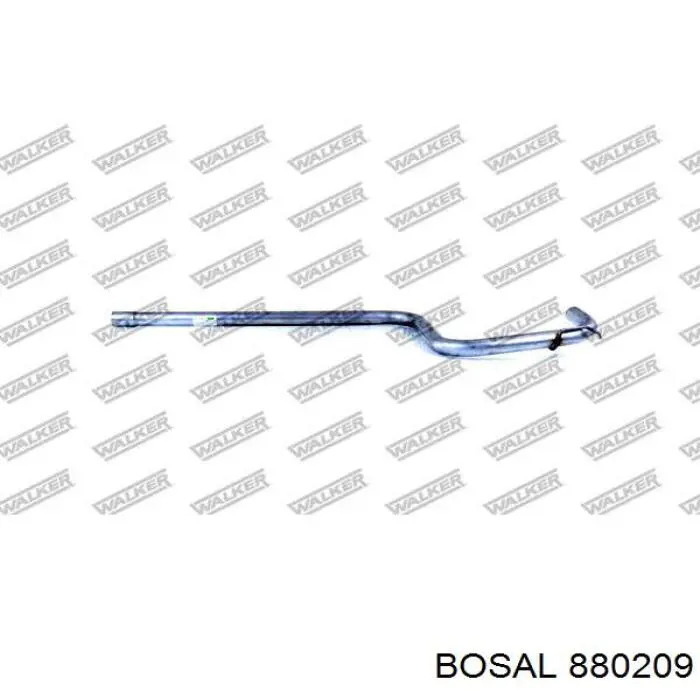 Глушитель, центральная часть 880209 Bosal