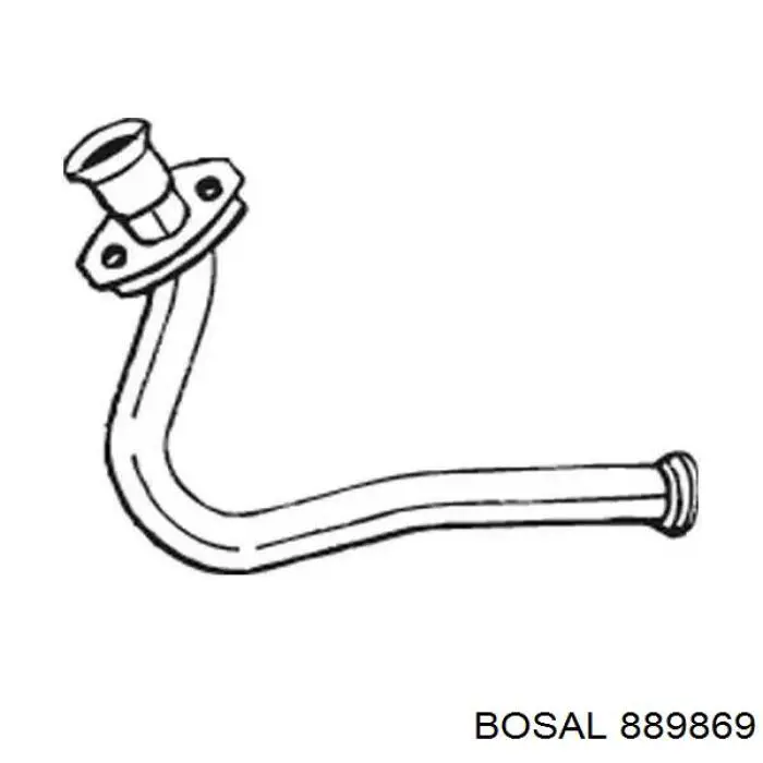 Глушитель, центральная часть 889869 Bosal