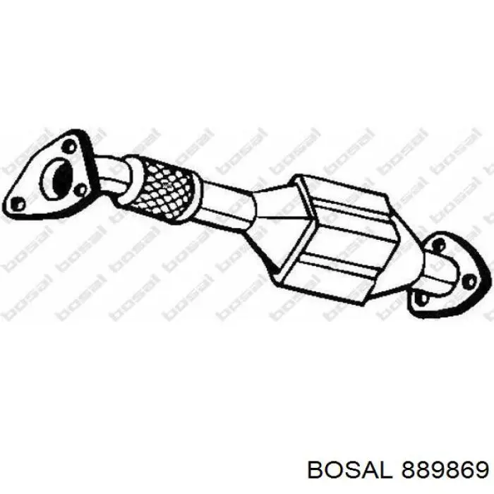 889869 Bosal Глушитель центральный