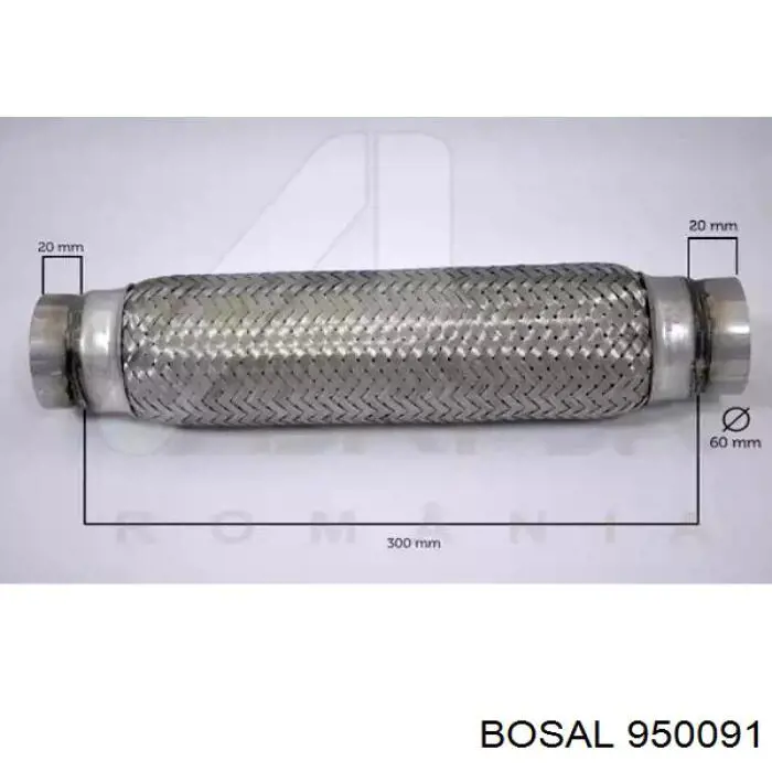 950091 Bosal Выхлопная труба