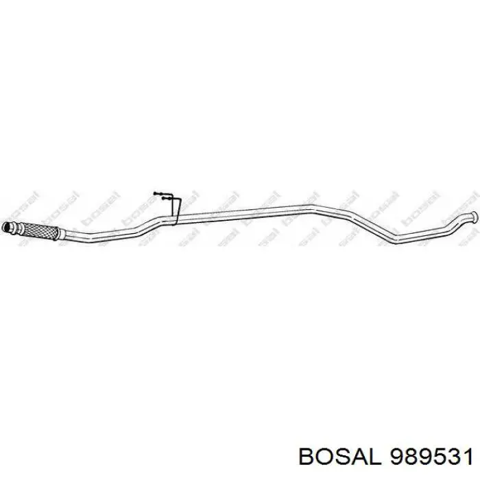 Глушитель, центральная часть BS989531 Bosal