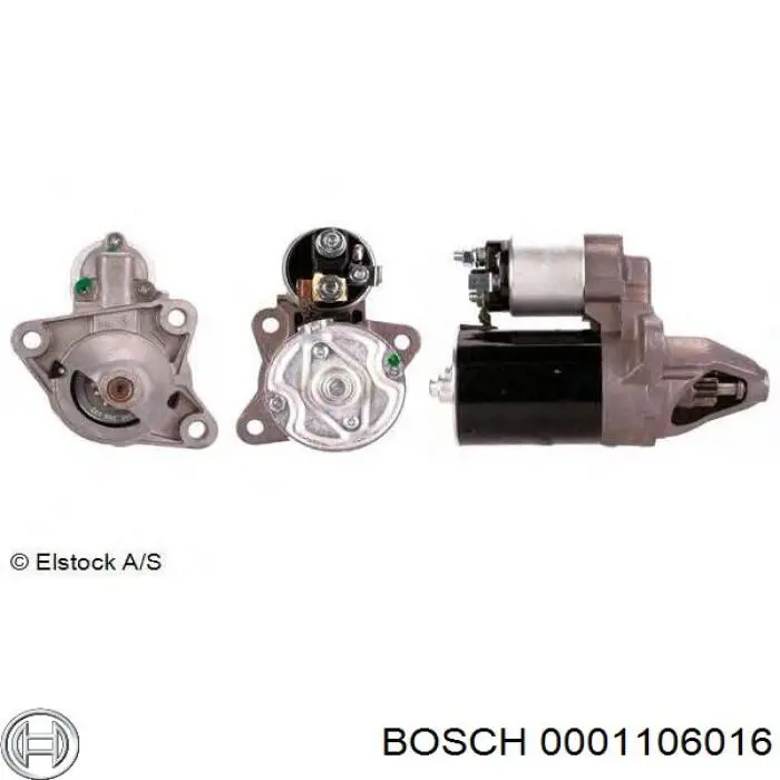 0001106016 Bosch Стартер автомобиля