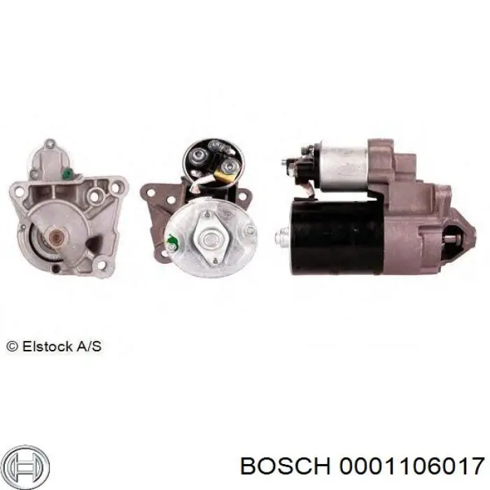 Стартер двигателя Bosch 0001106017