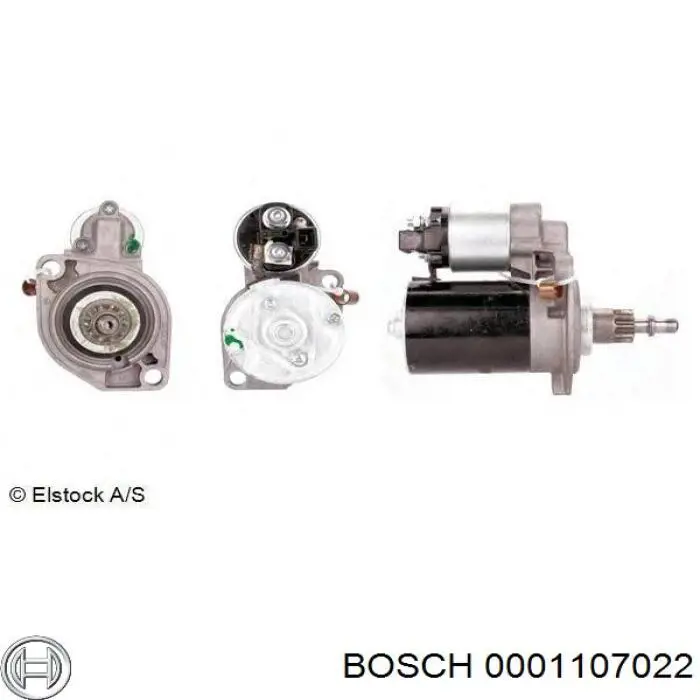 0001107022 Bosch Стартер автомобиля